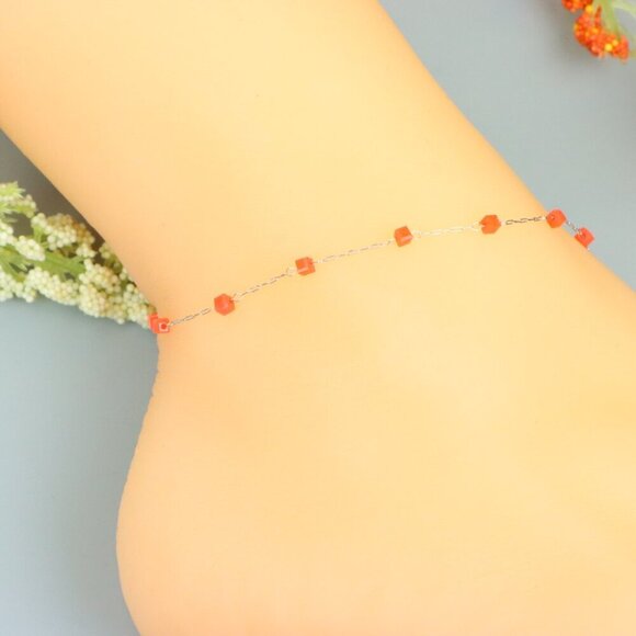 "Handmade Anklet – A Stylish Choice for Women, Thoughtful Gift Idea, EVCH1427 - Picture 2 of 10
